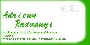 adrienn radvanyi business card